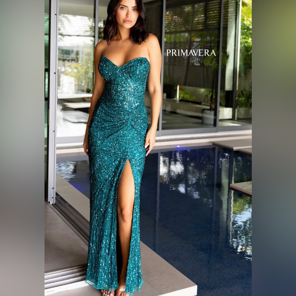 Teal Primavera Prom Dress - Nwt